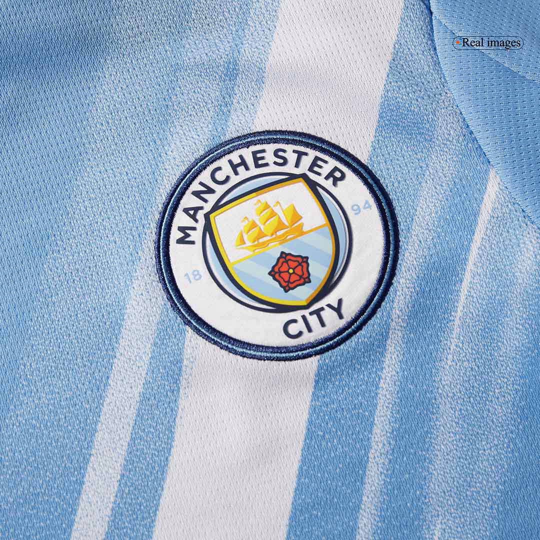 Φανέλα ποδοσφαίρου Manchester City εντός έδρας 2025/26, DE BRUYNE #17, Μπλε