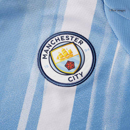 Φανέλα ποδοσφαίρου Manchester City εντός έδρας 2025/26, DE BRUYNE #17, Μπλε