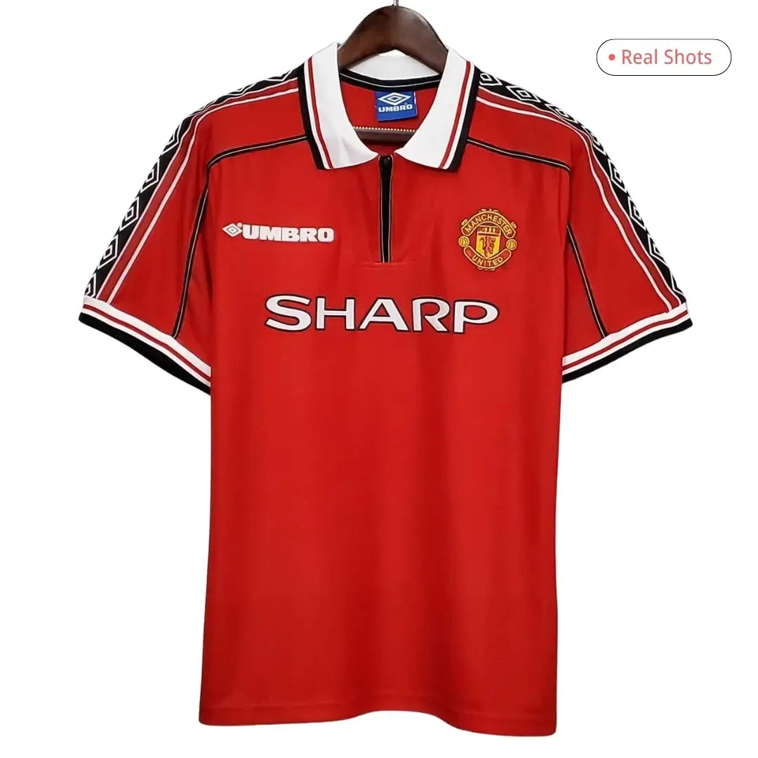 Manchester United 1998/99 retro voetbalshirt (thuis)