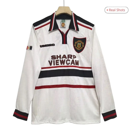 Manchester United 1998/99 Away Long Sleeve Retro Soccer Jersey