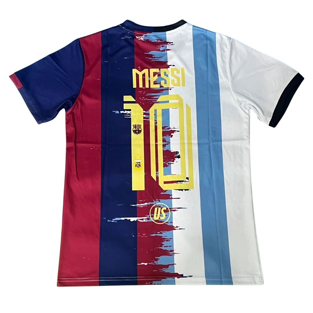 Επετειακή φανέλα Messi #10 Αργεντινής & Μπαρτσελόνα, ειδική έκδοση