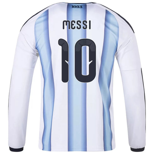 Camiseta de fútbol local de manga larga de Argentina MESSI #10 Copa Mundial 2026