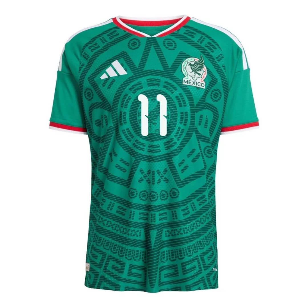 S. GIMÉNEZ #11 Mexico spillerversjon hjemmedrakt for fotball-VM 2026