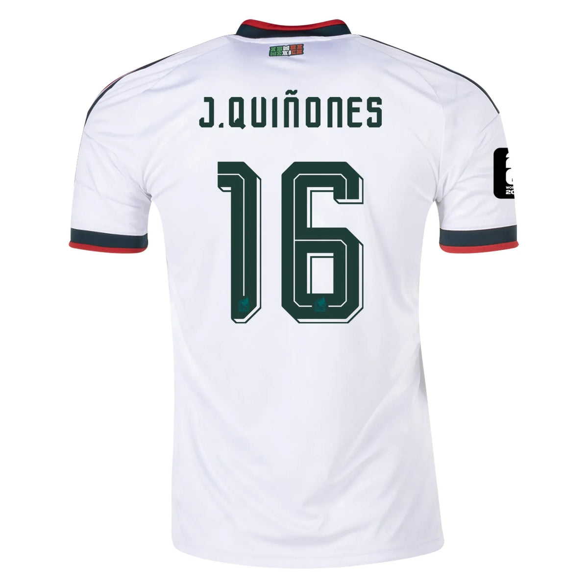 J. Quiñones #16 Mexiko Auswärtstrikot Fußball-Weltmeisterschaft 2026