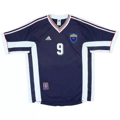 Mijatović #9 Jugoslawien 1998 Heim Retro Fußballtrikot