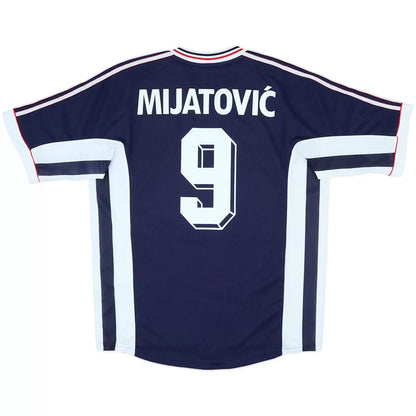 Mijatović #9 Jugoslawien 1998 Heim Retro Fußballtrikot