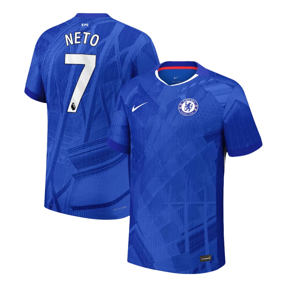 Maillot domicile Chelsea version joueur NETO n°7 2025/26