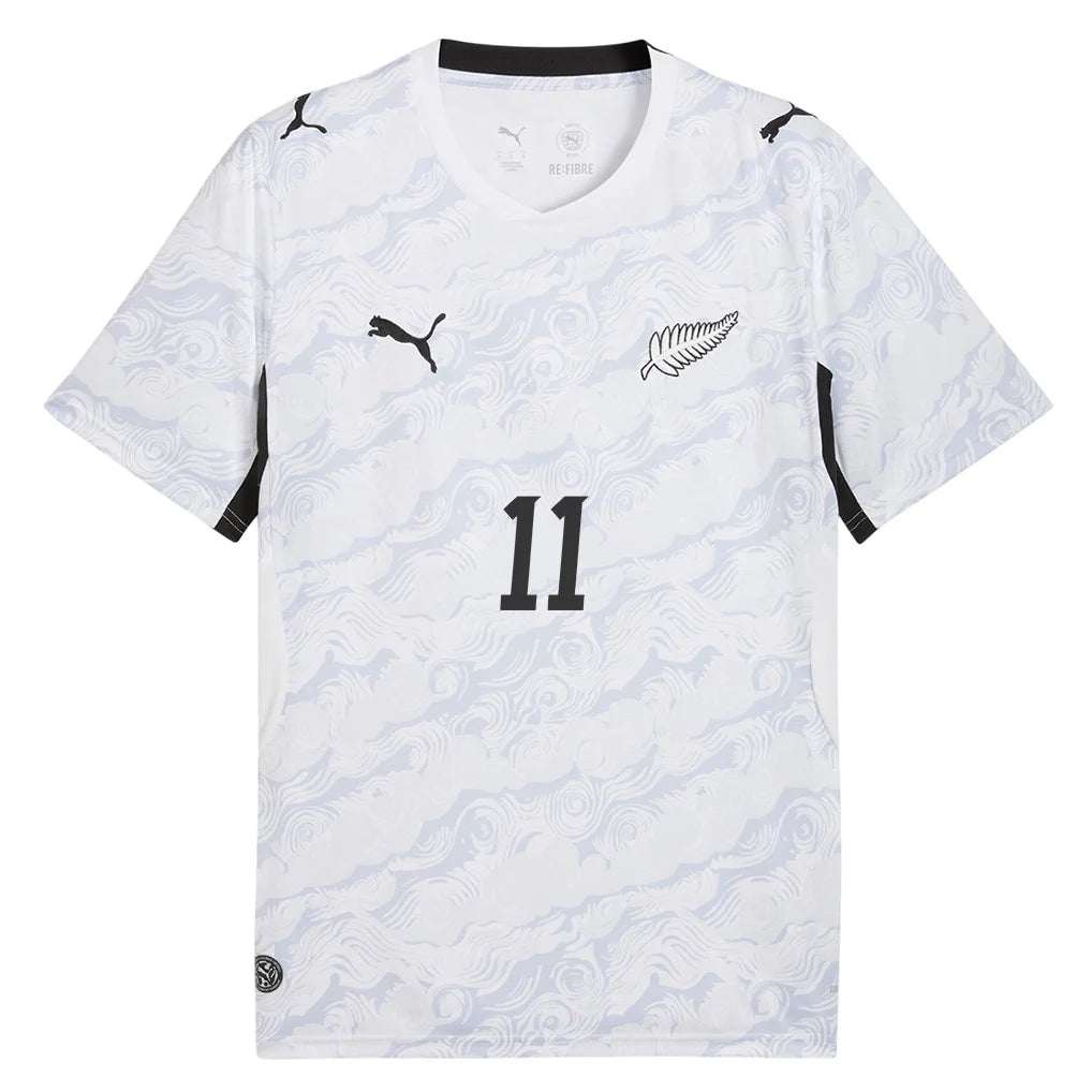 Nur das #11 Neuseeland Auswärts-Fußballtrikot zur Weltmeisterschaft 2026