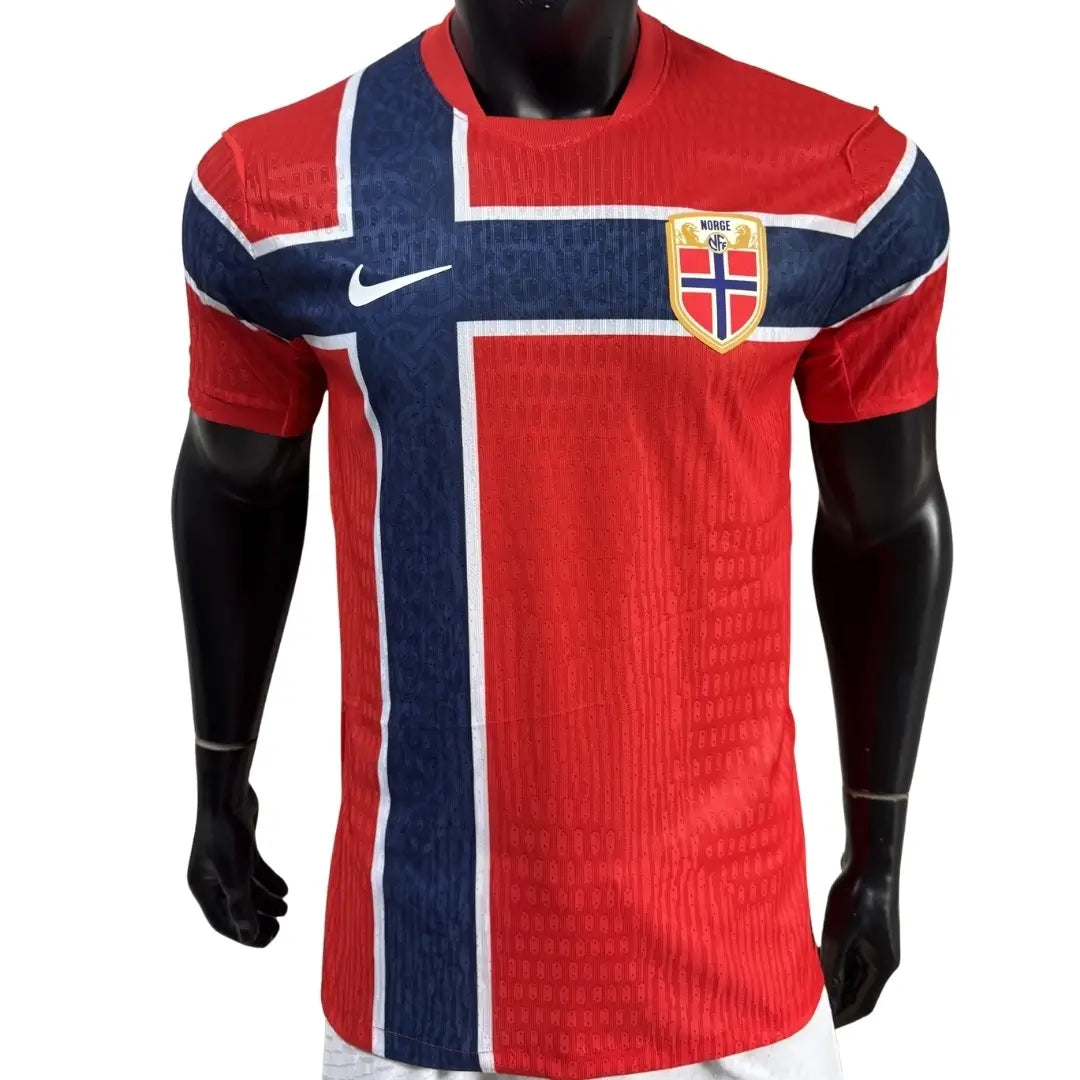 Maillot de football version joueur domicile Norvège Coupe du Monde 2026
