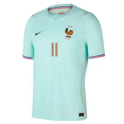 Camiseta de fútbol de la selección francesa OLISE #11 versión jugador visitante Copa del Mundo 2026