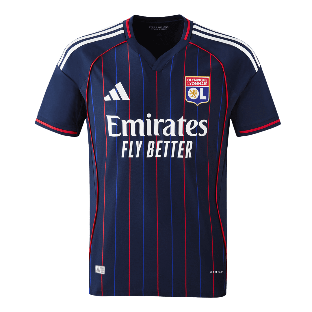 Maillot de football de l'Olympique Lyonnais version joueur extérieur 2025/26