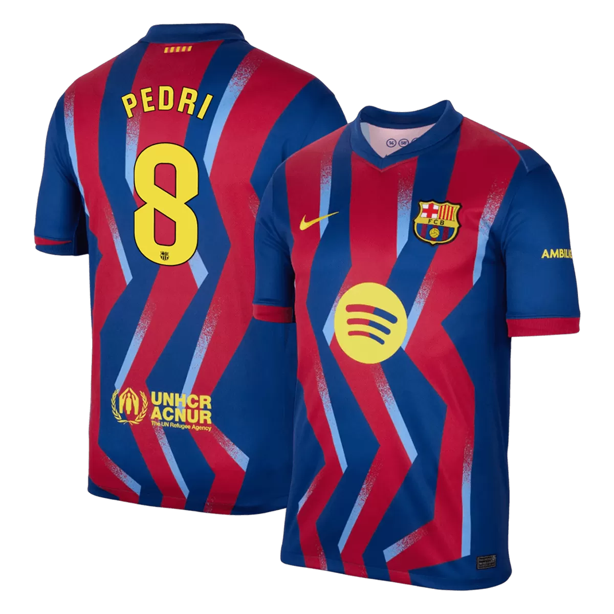 PEDRI #8 Barcelona Viertes Auswärtstrikot 'El Clásico' 2025/26