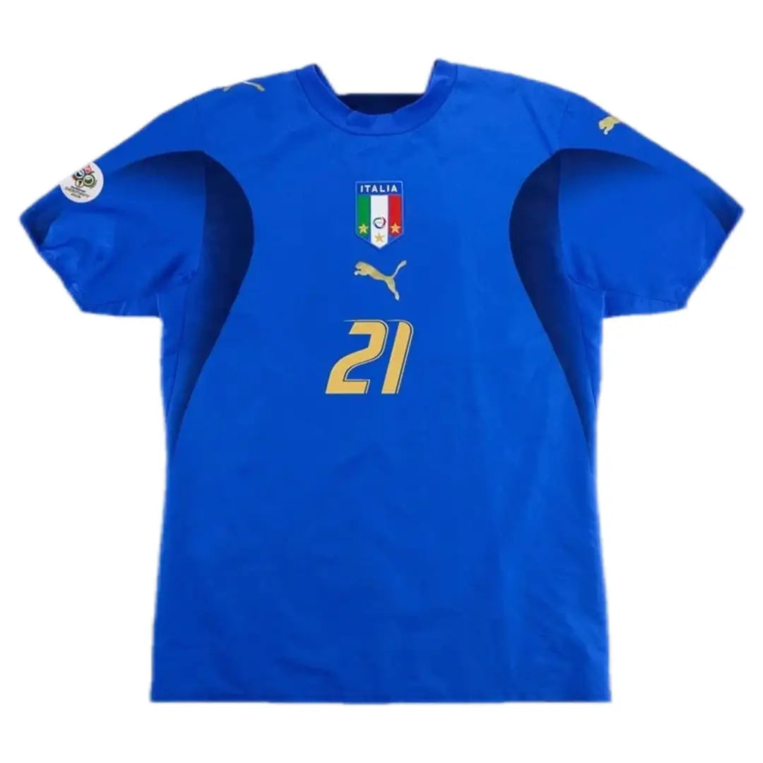 PIRLO #21 Italia 2006 hjemmedrakt i retrostil