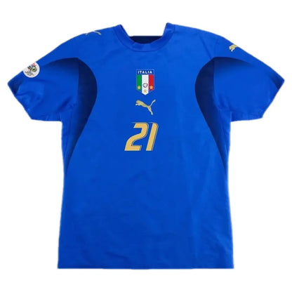 PIRLO #21 Italia 2006 hjemmedrakt i retrostil