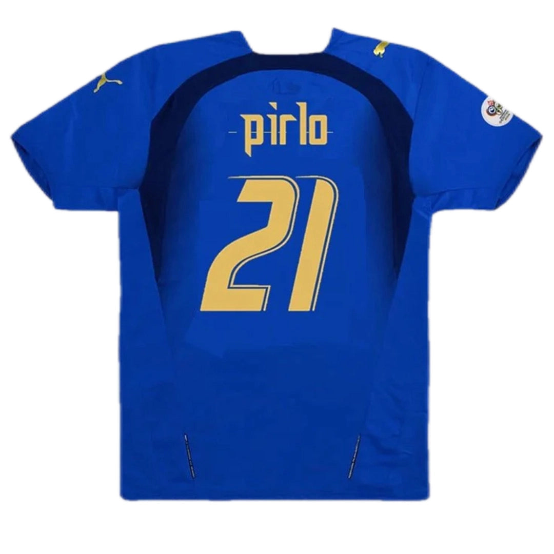 PIRLO #21 Italia 2006 hjemmedrakt i retrostil