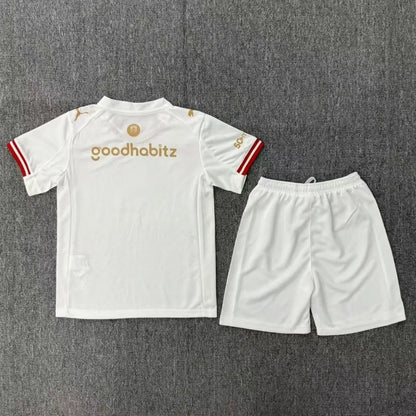 PSV Eindhoven Vierde Uitshirt voor kinderen - Shirt+Short 2025/26