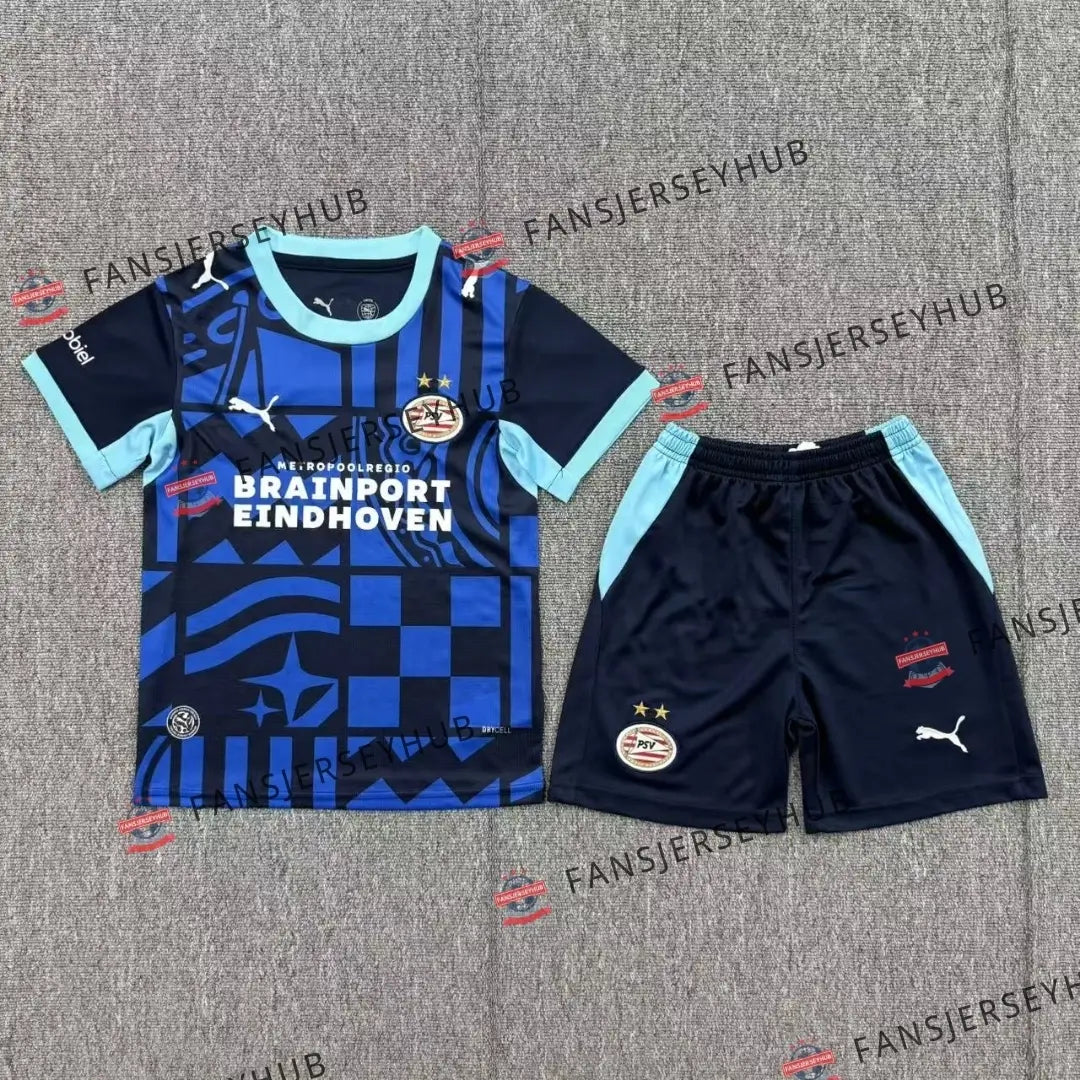 PSV Eindhoven Derde Uitshirt voor Kinderen - Shirt+Broekje 2026/27