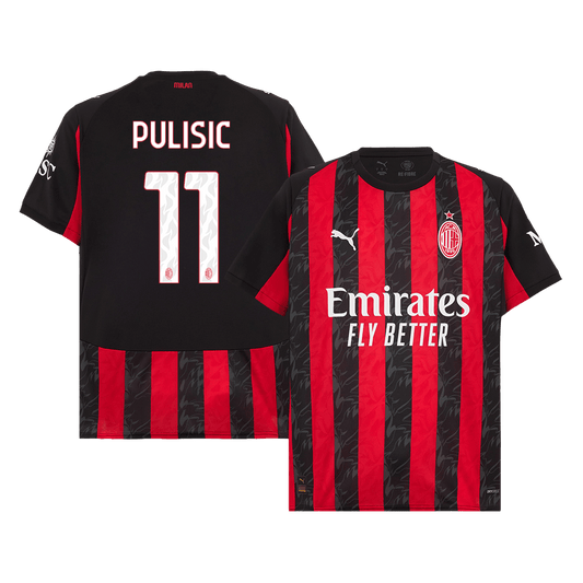 PULISIC #11 AC Mailand Heimtrikot 2025/26 Rot&Schwarz