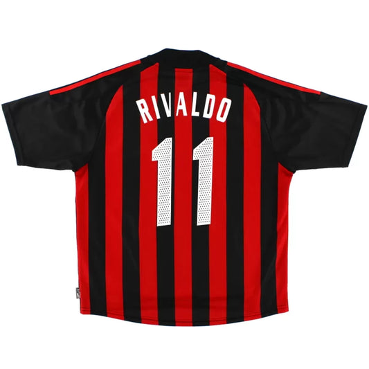 リバウド #10 レトロ ACミラン 2002/03 ホーム サッカーユニフォーム