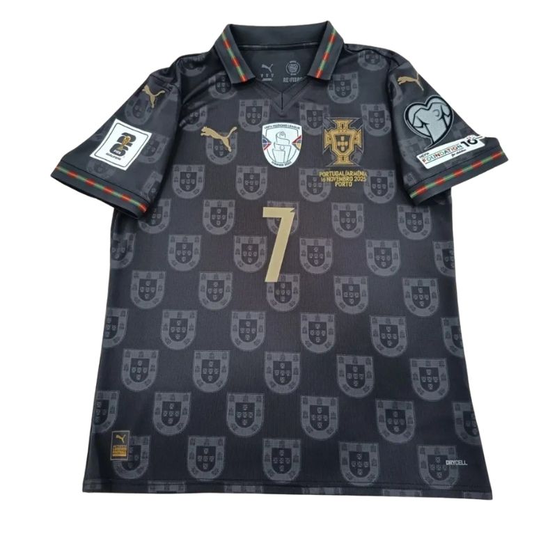 RONALDO #7 Portugal Édition Spéciale Maillot Pantera Negra Coupe du Monde 2026