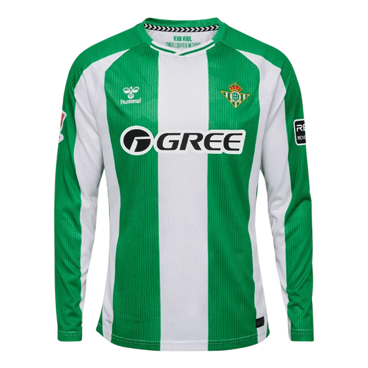Camiseta de fútbol local del Real Betis 2025/26 de manga larga
