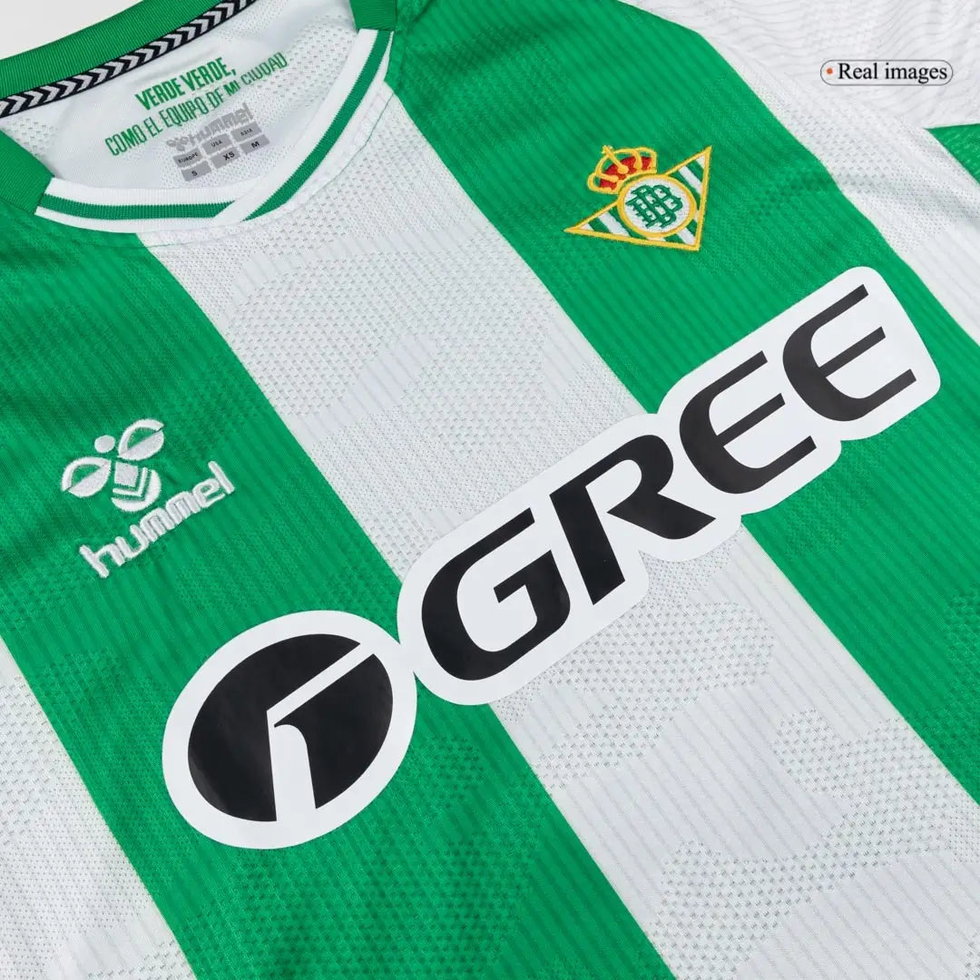 Real Betis Home Soccer Jersey 2025/26 Long Sleeve
