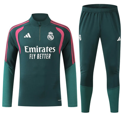 Φόρμα προπόνησης Real Madrid 1/4 Zip 2026/27 Πράσινη