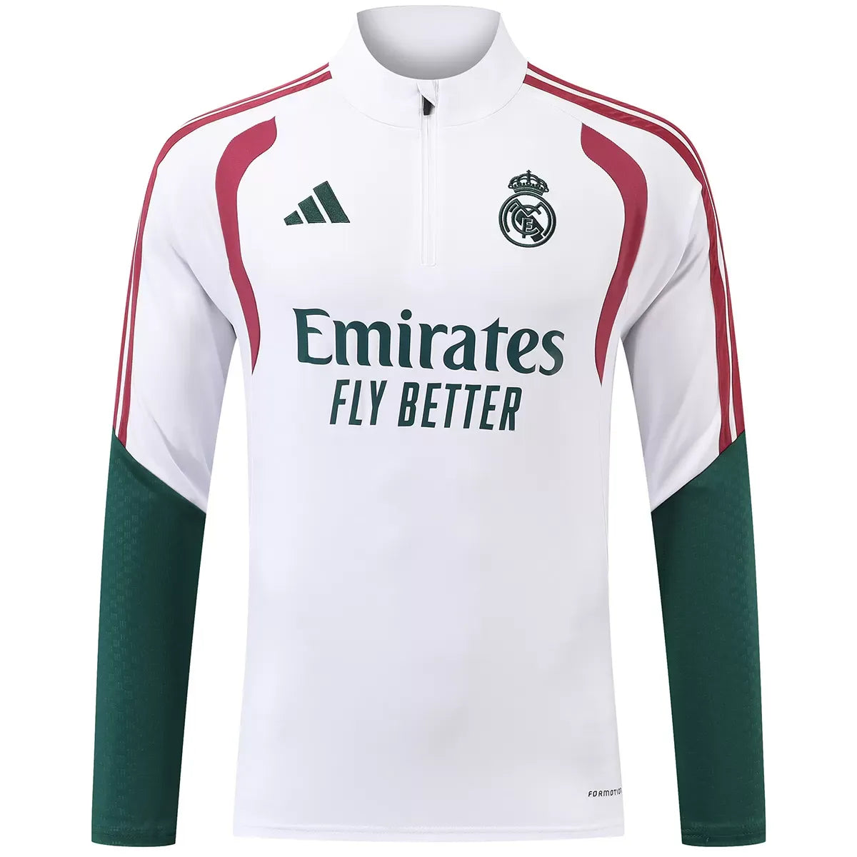 Παιδική φόρμα προπόνησης Real Madrid 1/4 Zip 2026/27 Λευκή