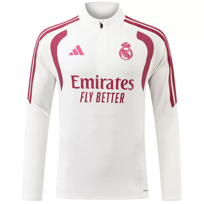 Φόρμα προπόνησης Real Madrid με φερμουάρ 1/4 2026/27 Ροζ