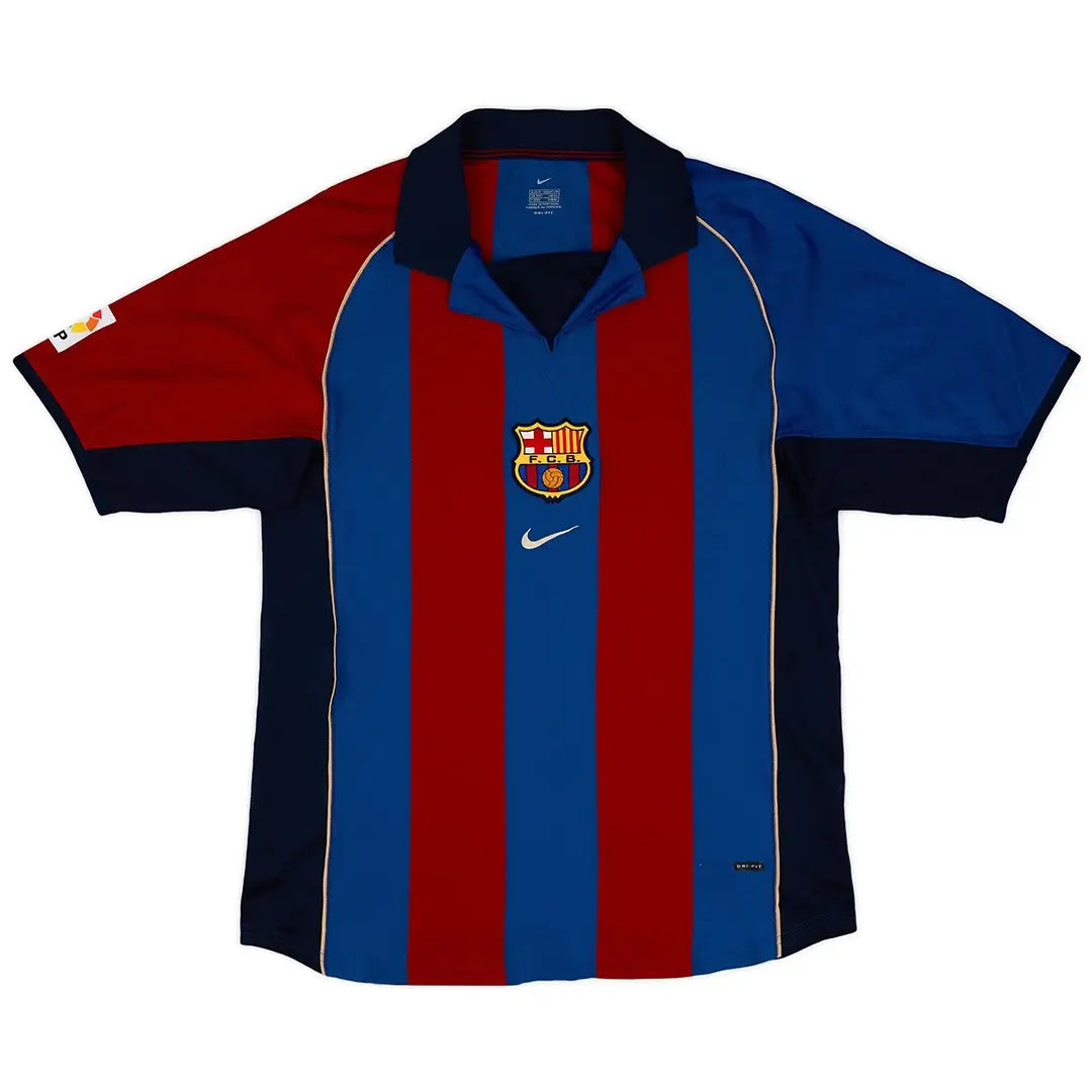 Camiseta de fútbol retro local del Barcelona 2001/02 de XAVI #6