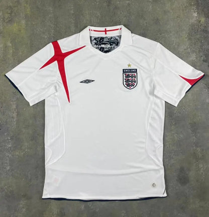Gerrard #4 Retro Engeland 2006 thuisshirt voetbalshirt