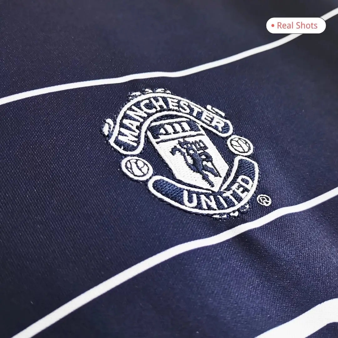 Camiseta de fútbol retro de visitante del Manchester United 1999/00 de Scholes #18