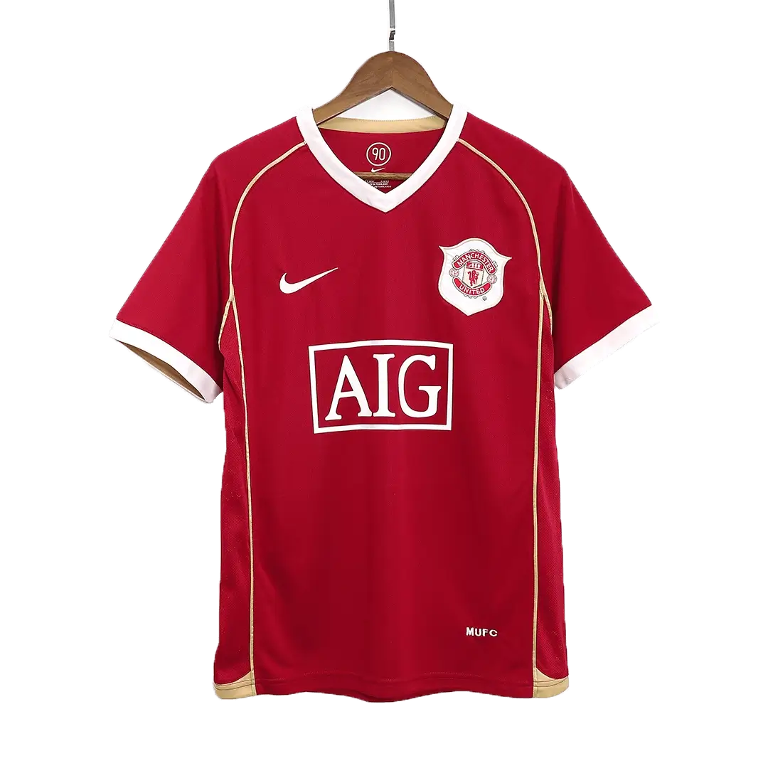 Carrick #16 Manchester United 2006/07 Home Retro Soccer Jersey