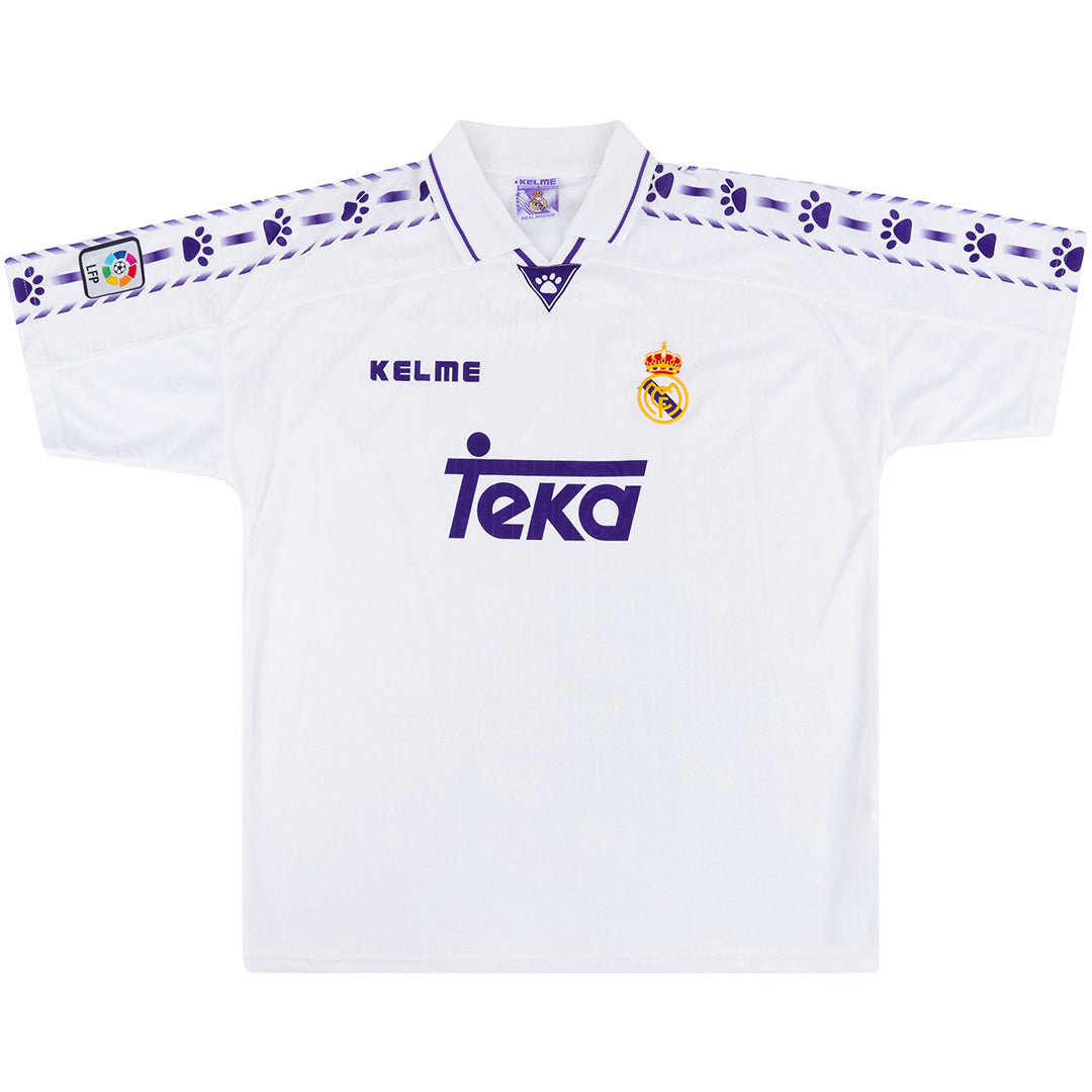 Real Madrid 1996/97 retro voetbalshirt thuis