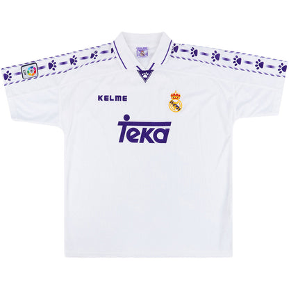 Real Madrid 1996/97 retro voetbalshirt thuis
