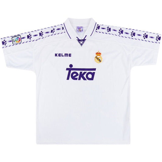 Real Madrid 1996/97 Home Retro Soccer Jersey