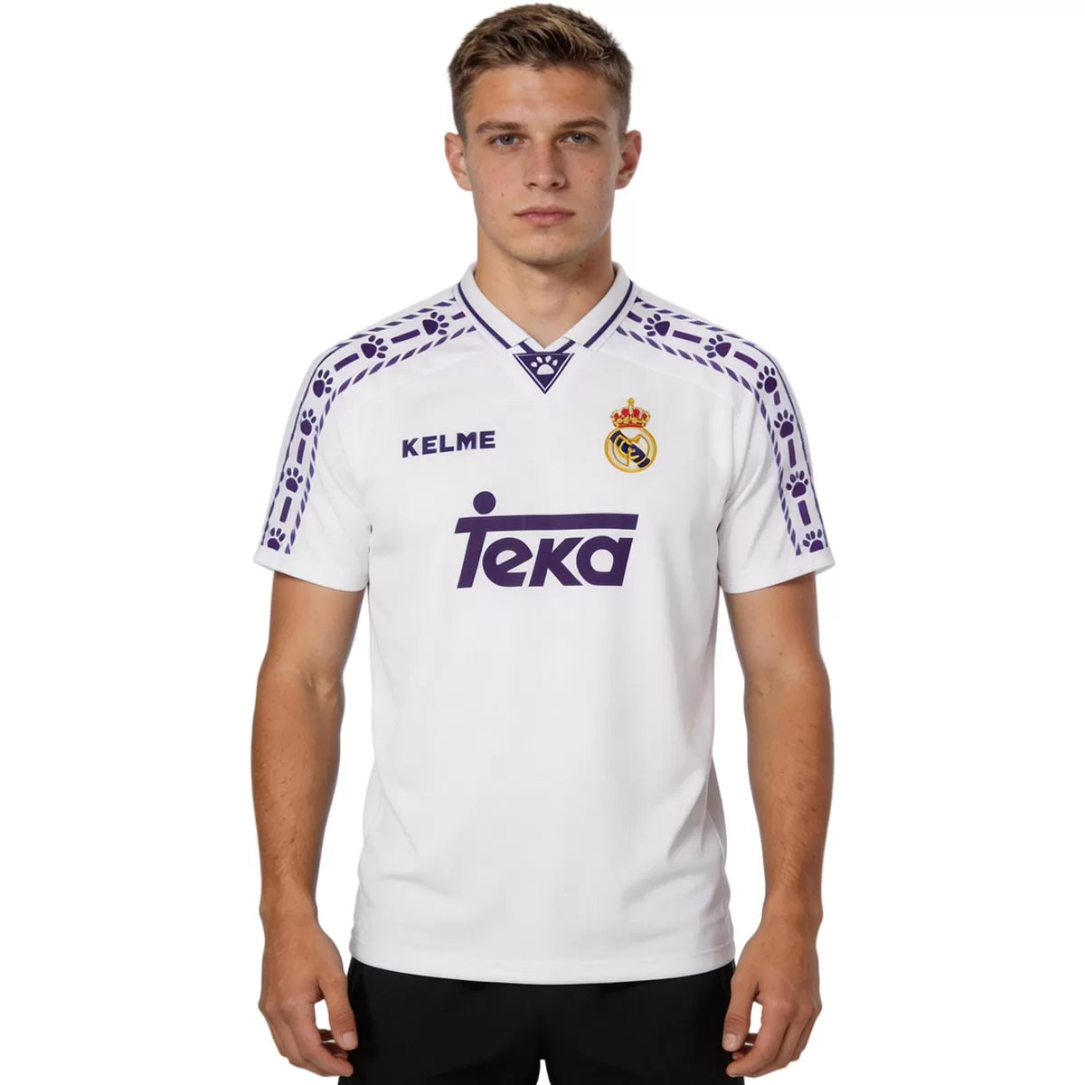 Real Madrid 1996/97 retro voetbalshirt thuis