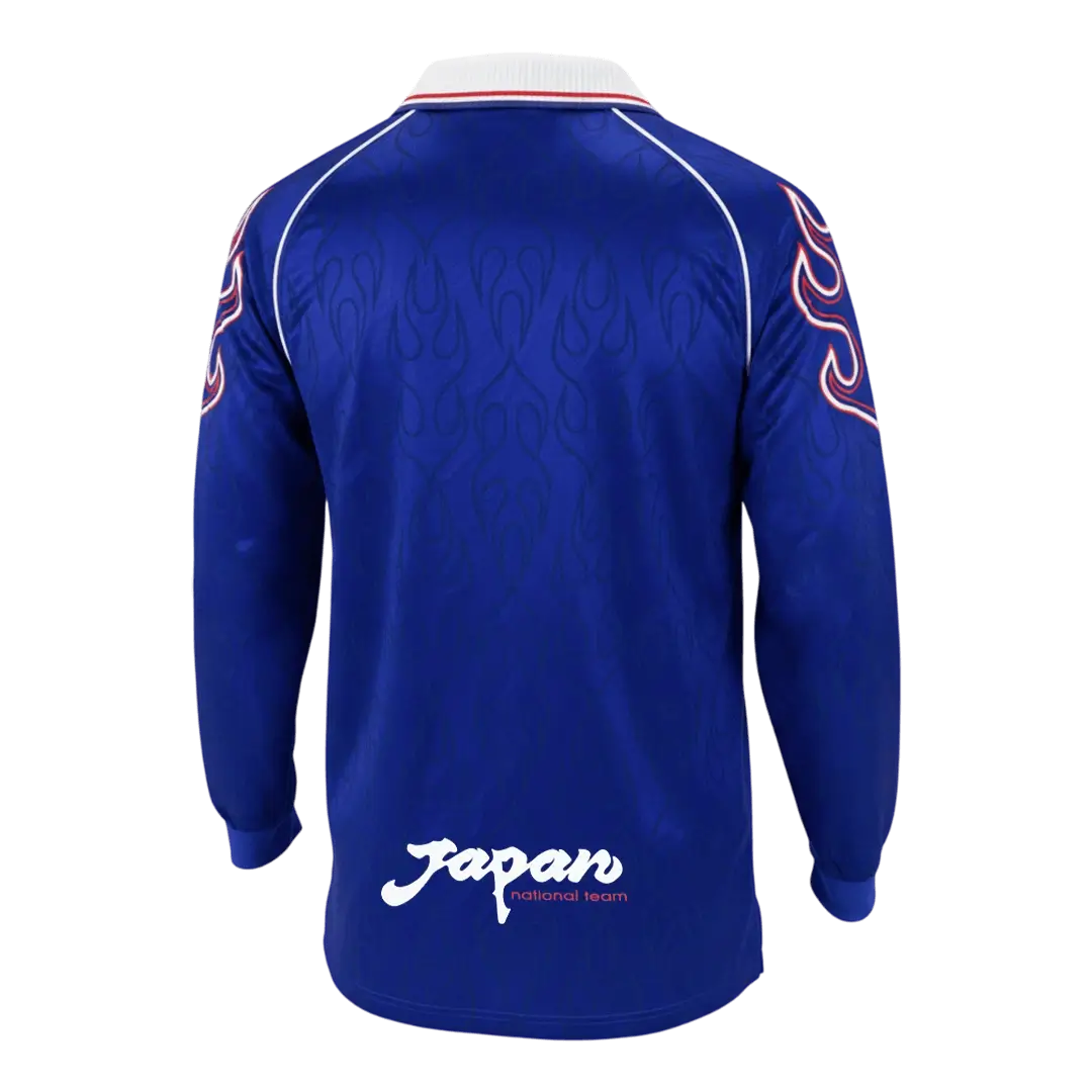 Maillot de football rétro domicile manches longues Coupe du Monde 1998 Japon