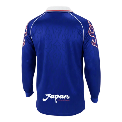 Maillot de football rétro domicile manches longues Coupe du Monde 1998 Japon