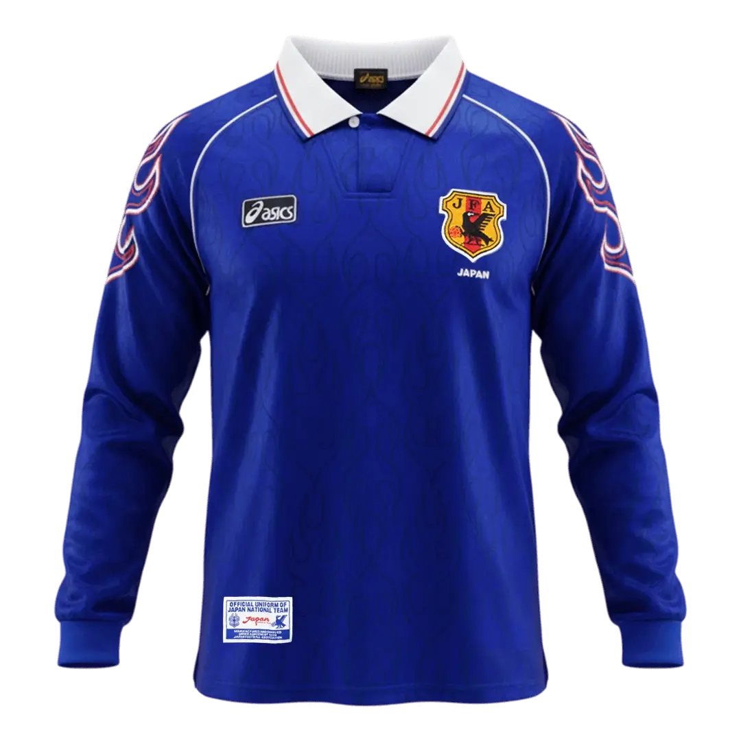 Maillot de football rétro domicile manches longues Coupe du Monde 1998 Japon
