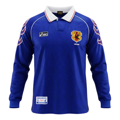 Maillot de football rétro domicile manches longues Coupe du Monde 1998 Japon
