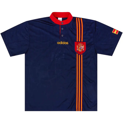 Spanje 1996 Uitshirt Retro Voetbalshirt