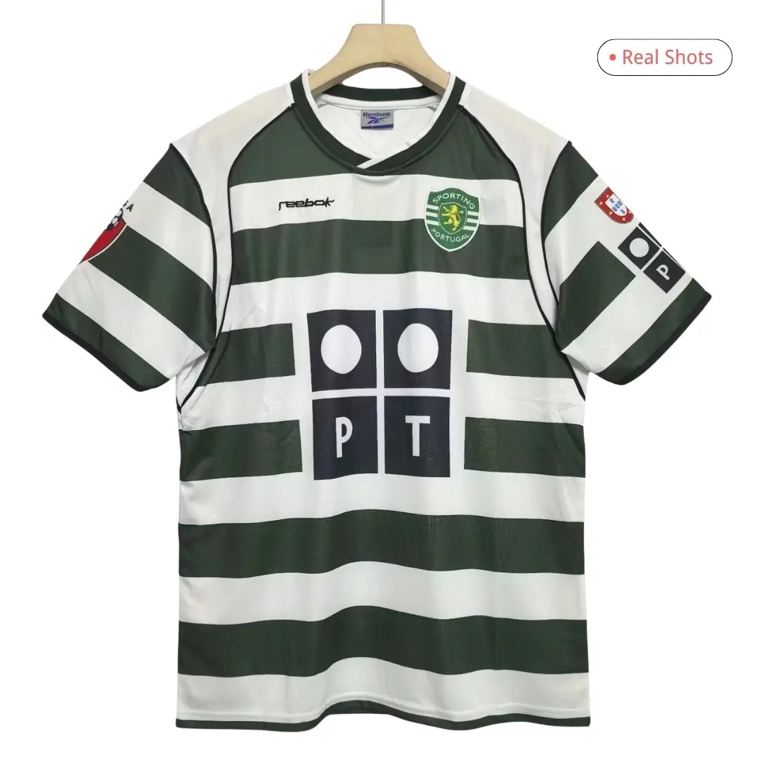 Sporting CP 2001/03 Hjemme Retro Fotballdrakt