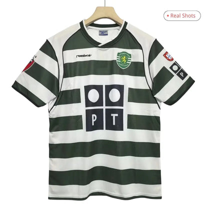 Sporting CP 2001/03 Hjemme Retro Fotballdrakt