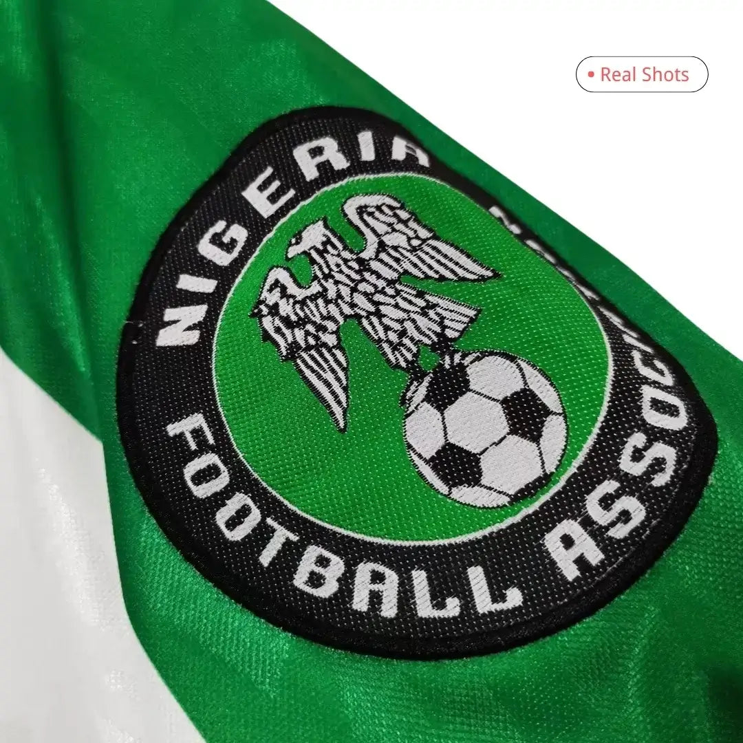 Okocha #10 Camiseta de fútbol retro de Nigeria visitante 1996