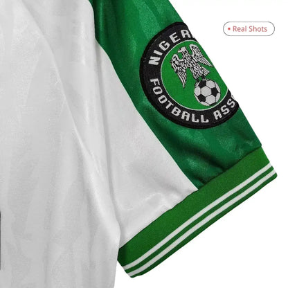 Okocha #10 Camiseta de fútbol retro de Nigeria visitante 1996