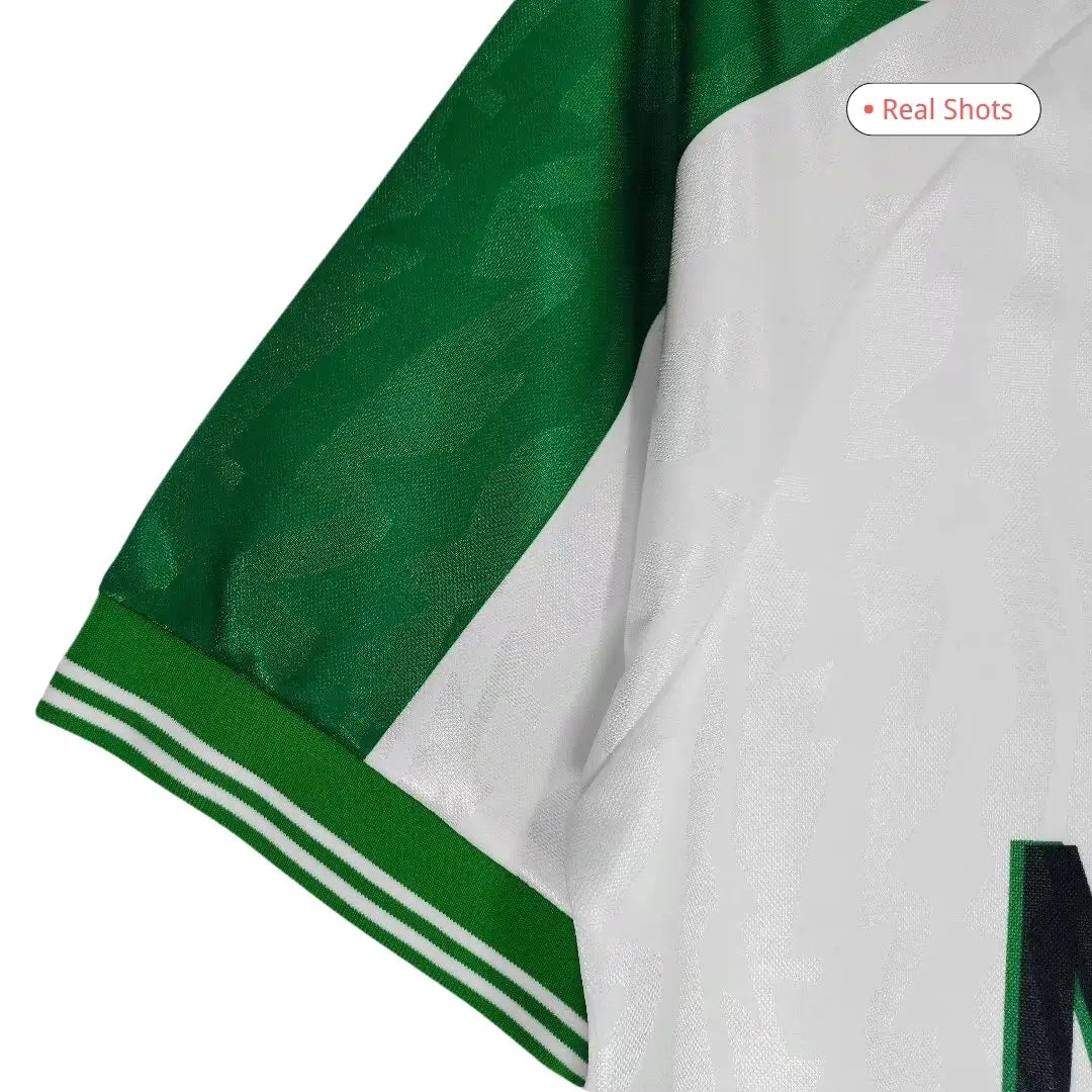 Okocha #10 Camiseta de fútbol retro de Nigeria visitante 1996
