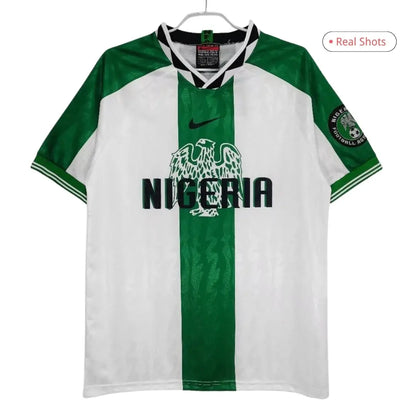 Okocha #10 Camiseta de fútbol retro de Nigeria visitante 1996