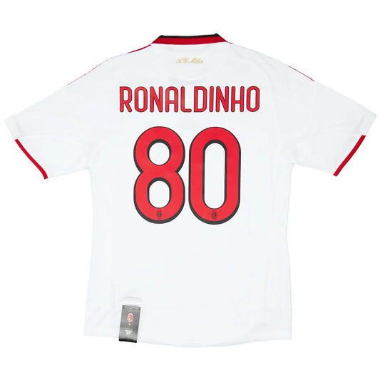 Ronaldinho #80 AC Milan 2009/10 uit retro voetbalshirt