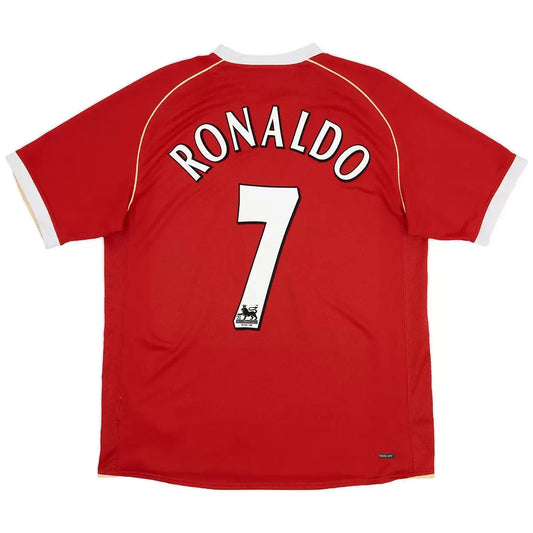 Ronaldo #7 Manchester United 2006/07 Heim-Retro-Fußballtrikot